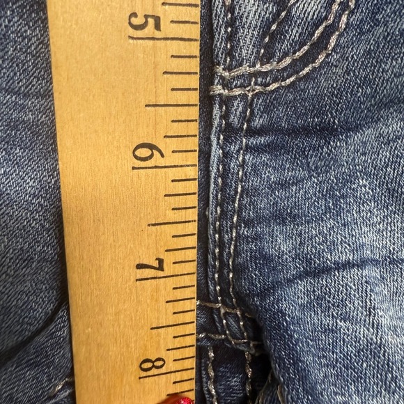 Rock Revival Fenna Bootcut Jeans Women Size 27 Rhinestone Embellished Blue Denim - Picture 5 of 11